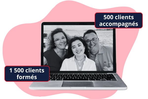 La famille Gabillon — Jessie, Lou-Ann et Lionel