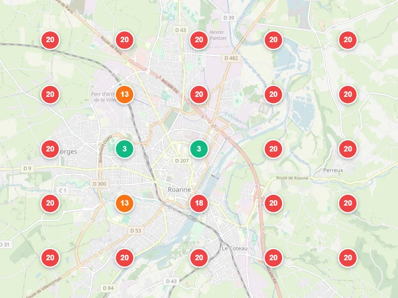 Visibilité locale avant — Auto-école à Roanne