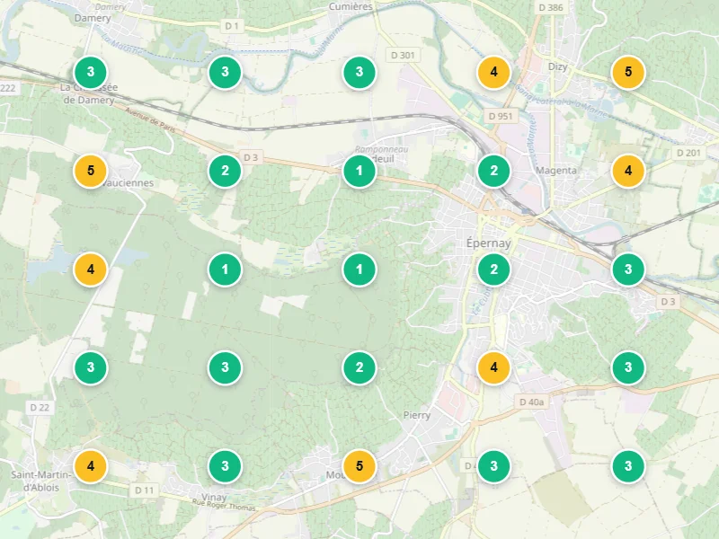 Visibilité locale après — Carrosserie à Épernay