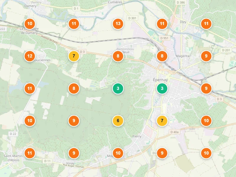 Visibilité locale avant — Carrosserie à Épernay