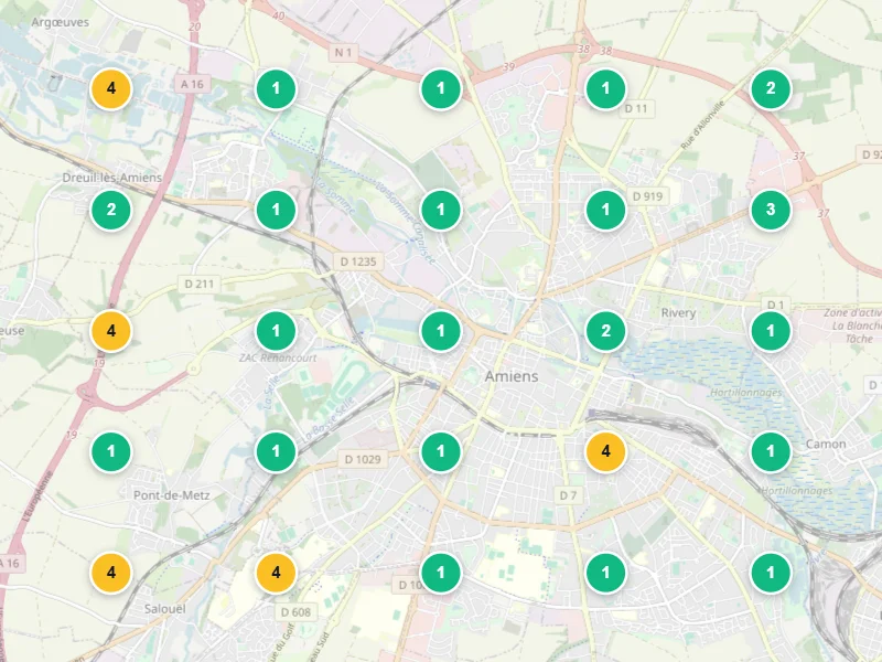 Visibilité locale après — Centre esthétique à Amiens