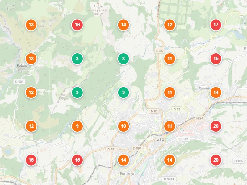 Visibilité locale avant — Chauffagiste à Gap