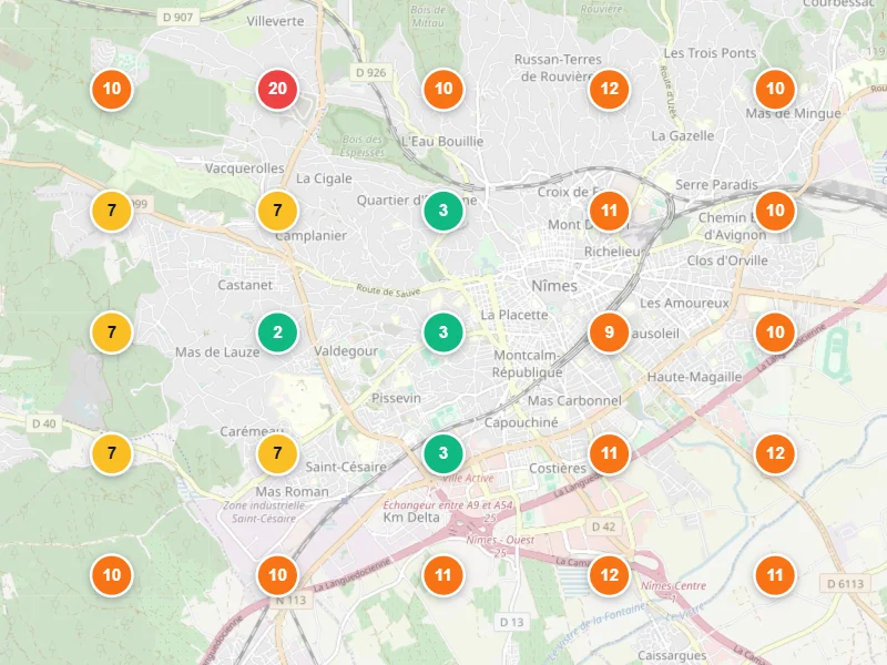 Visibilité locale avant — Chauffagiste à Nîmes