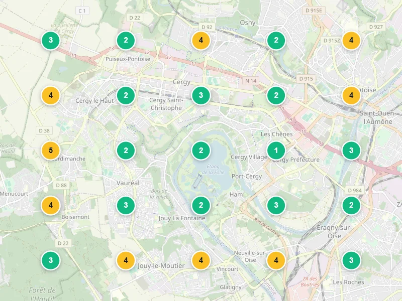 Visibilité locale après — Coach sportif indépendant à Cergy