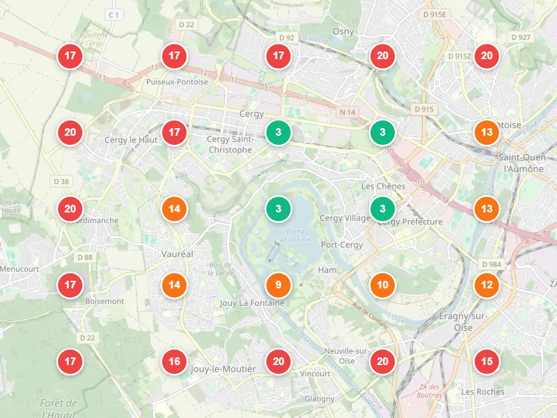 Visibilité locale avant — Coach sportif indépendant à Cergy
