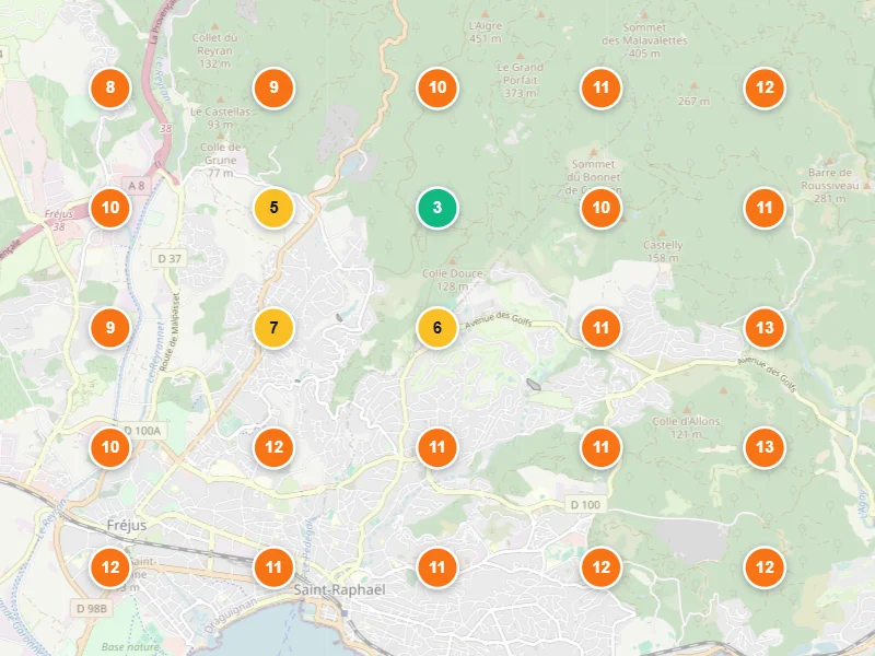 Visibilité locale avant — Coiffeur premium à Fréjus