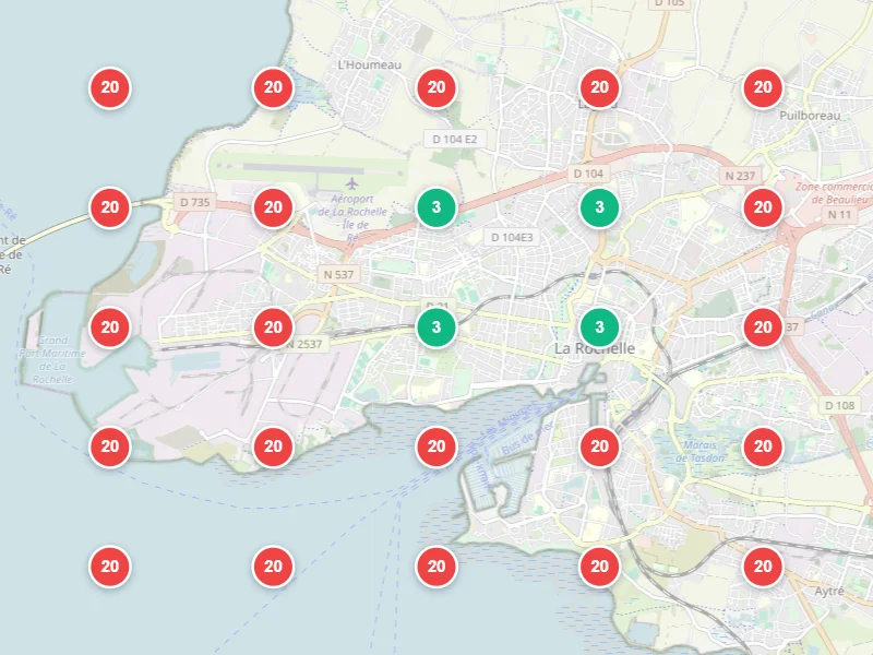 Visibilité locale avant — Courtier immobilier à La Rochelle