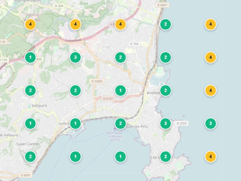 Visibilité locale après — Couvreur à Antibes