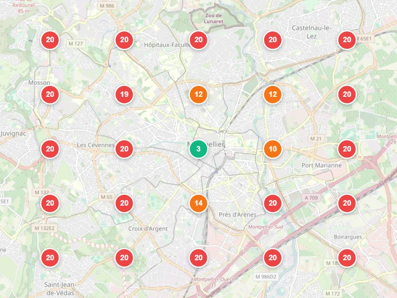 Visibilité locale avant — Déménageur à Montpellier