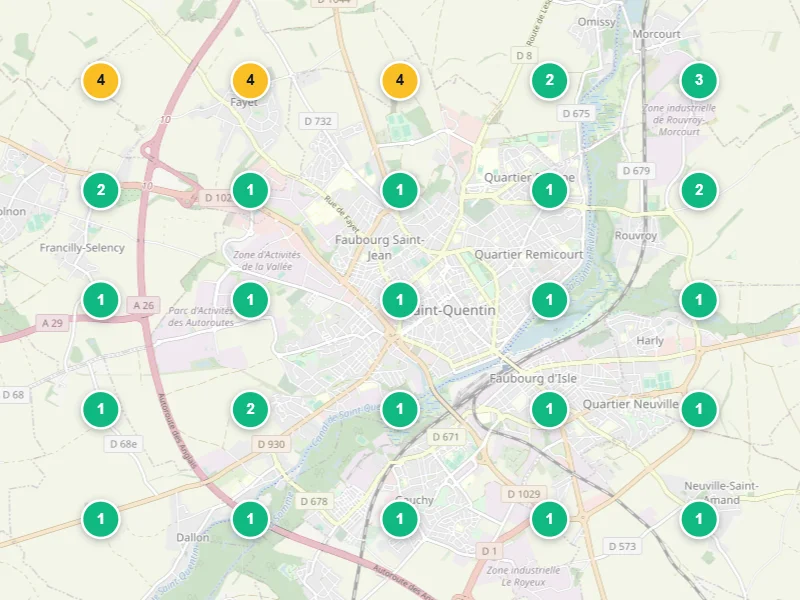 Visibilité locale après — Entreprise de rénovation intérieure à Saint-Quentin