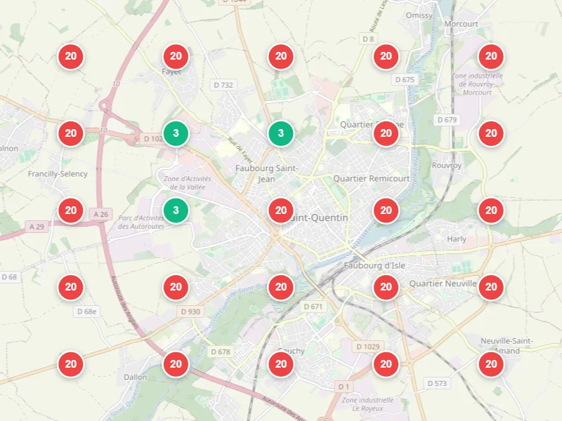 Visibilité locale avant — Entreprise de rénovation intérieure à Saint-Quentin