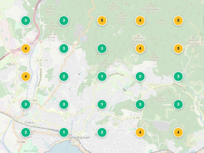 Visibilité locale après — Gîte à Fréjus