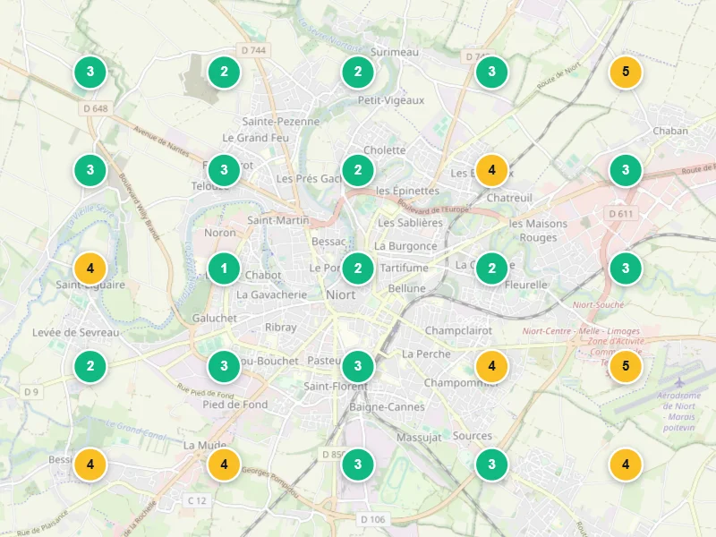 Visibilité locale après — Gîte à Niort
