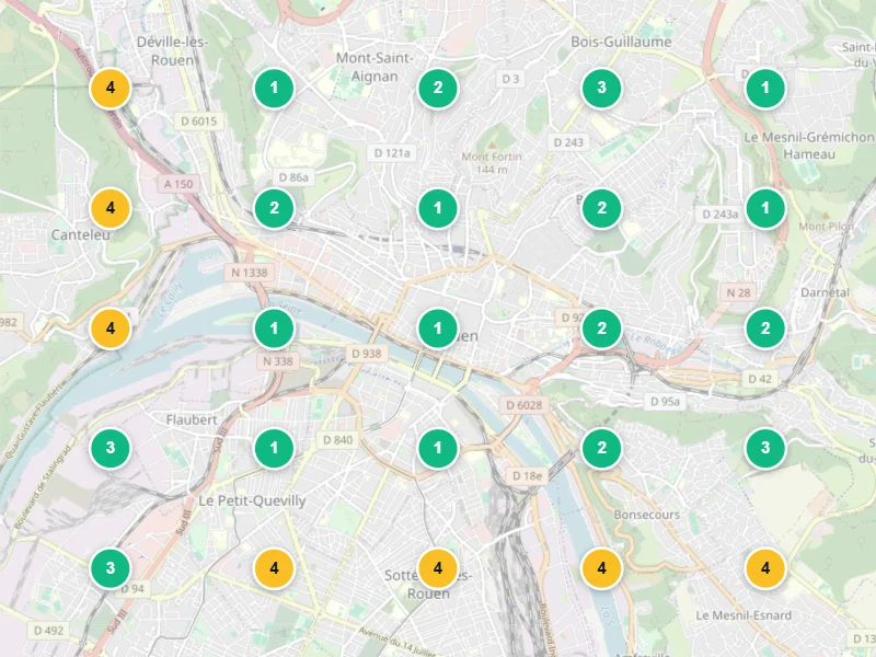 Visibilité locale après — Hôtel à Rouen