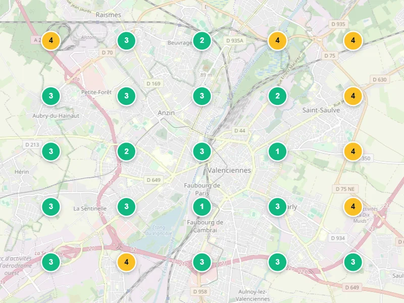 Visibilité locale après — Hôtel à Valenciennes
