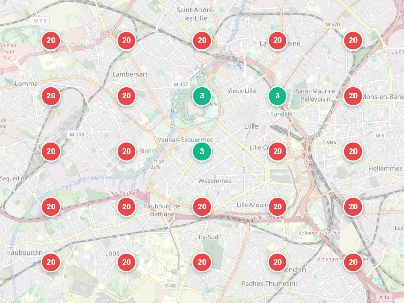 Visibilité locale avant — Institut laser / épilation définitive à Lille