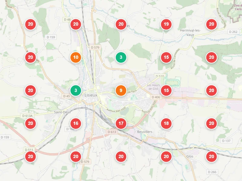 Visibilité locale avant — Menuisier à Lisieux