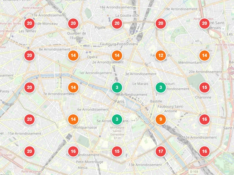 Visibilité locale avant — Naturopathe à Paris