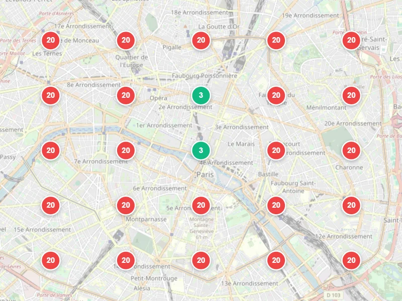 Visibilité locale avant — Opticien à Paris