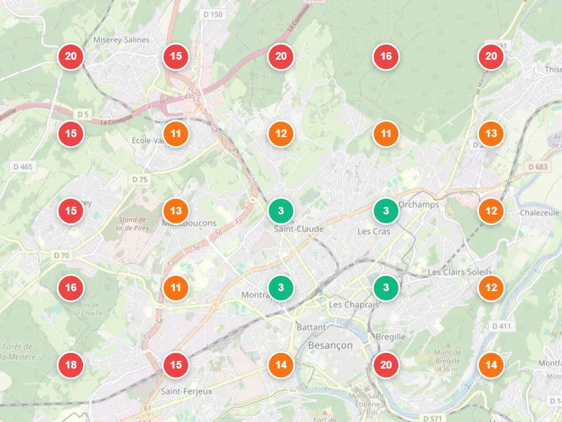 Visibilité locale avant — Ostéopathe à Besançon
