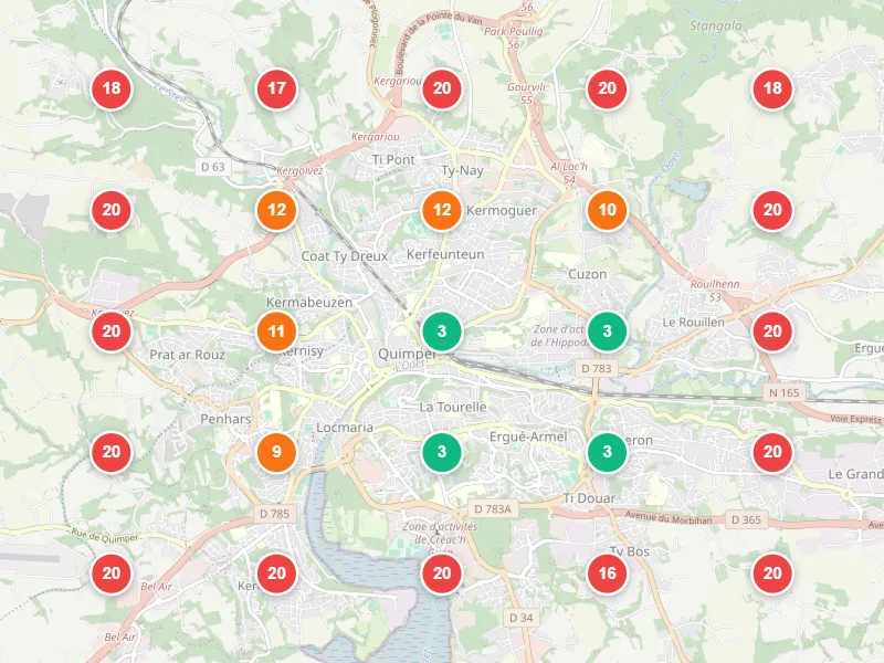 Visibilité locale avant — Ostéopathe à Quimper