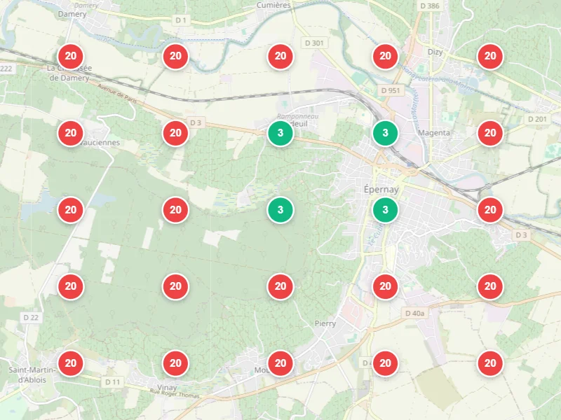 Visibilité locale avant — Plombier à Épernay