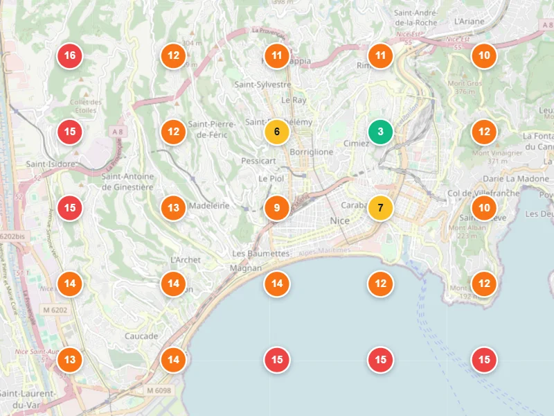 Visibilité locale avant — Plombier à Nice