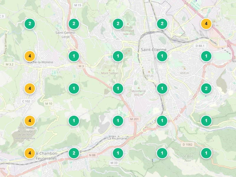 Visibilité locale après — Pressing à Saint-Étienne