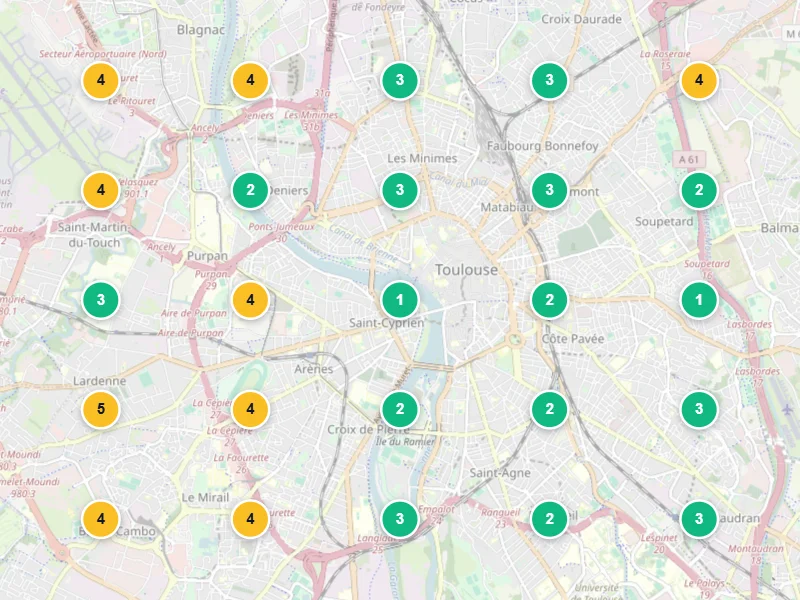 Visibilité locale après — Restaurant indépendant à Toulouse