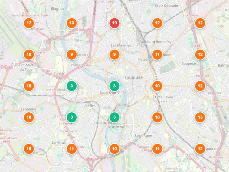 Visibilité locale avant — Restaurant indépendant à Toulouse